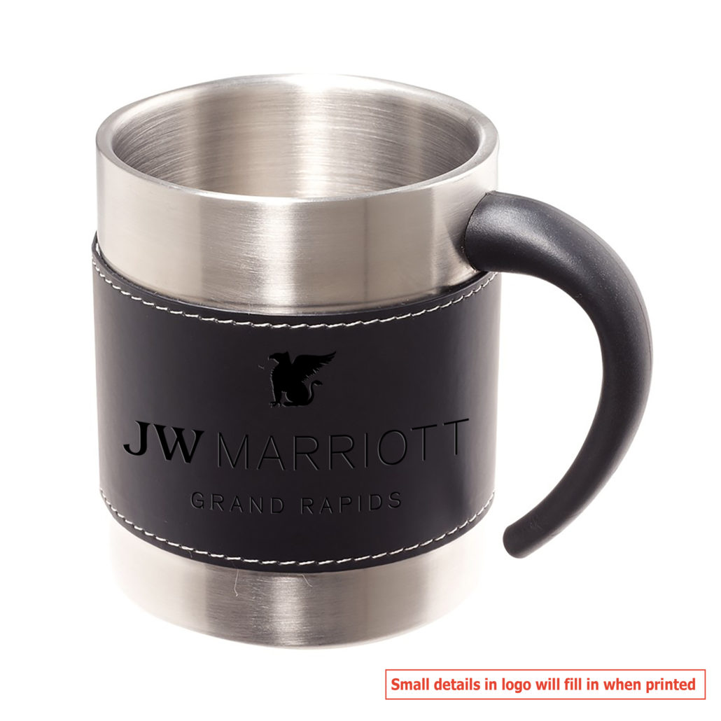 Logo Stainless Steel Coffee Mugs (10 Oz.)